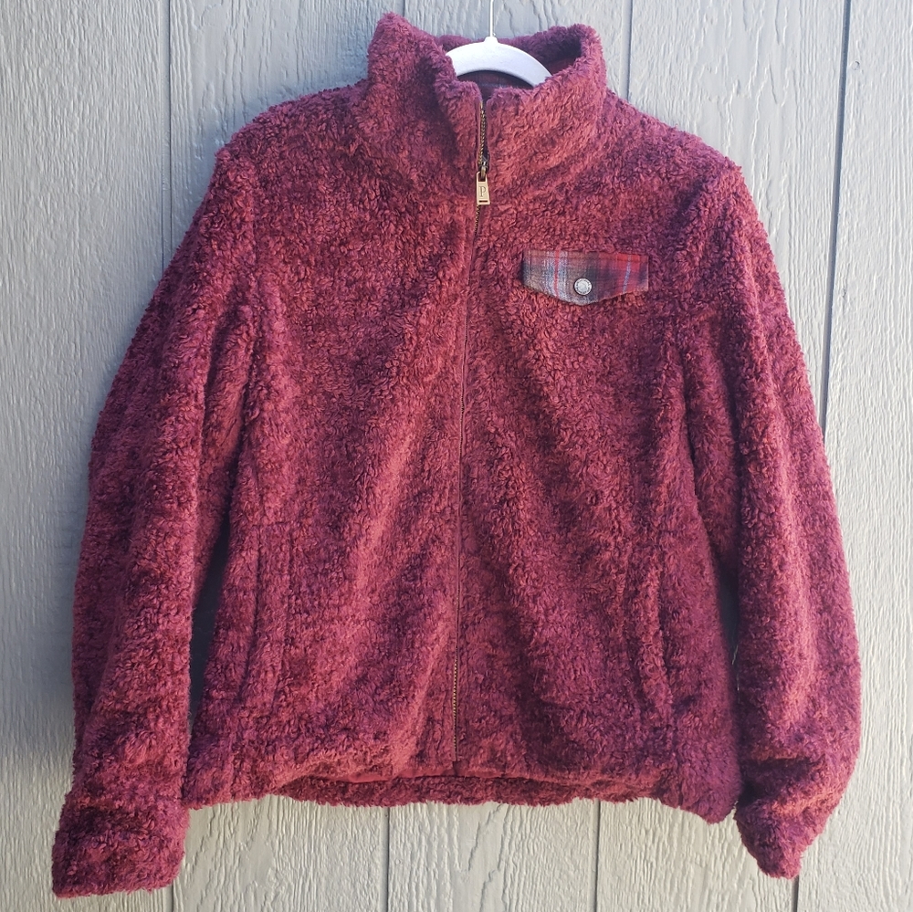 Pendleton Fleece with Plaid Accents